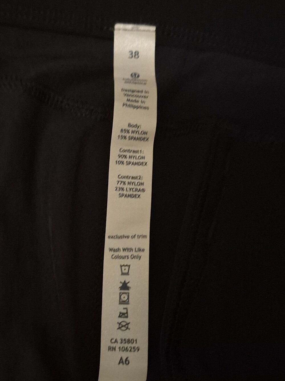 Men's LULULEMON Black Cropped Yoga Inversion Gaiter Pants Size 38 M5088S $98 - Picture 7 of 8